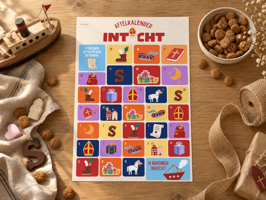 Sinterklaas Aftelkalender. De Intocht (14 okt t/m 14 nov)